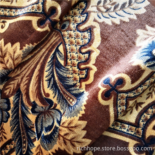 100% Polyester African Velvet Sofa Upholstery Fabric